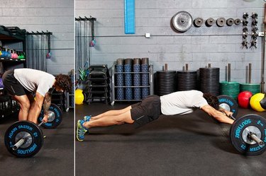 33. Standing Barbell Rollout