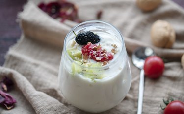 homemade fruit yogurt